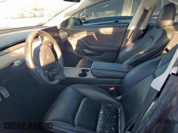2021 Tesla Model 3 Performance with VIN 5YJ3E1EC5MF850673, listed as a Copart auction lot 47560665 with 96,950 mi miles and Salvage Title. Bid and sale history available at DreamBid. Image 7.