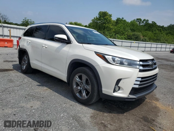 2017 Toyota Highlander Limited with VIN 5TDDZRFH8HS382957, listed as a Copart auction lot 60413645 with 126,294 mi miles and Salvage title. Bid and sale history available at DreamBid. Image 4.