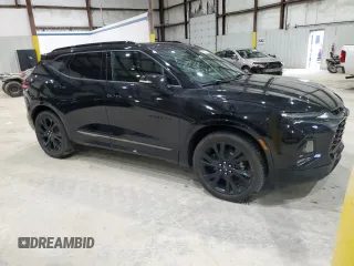 2021 Chevrolet Blazer RS with VIN 3GNKBERS4MS530627, listed as a Copart auction lot 56600235 with 100,684 mi miles and Salvage title. Bid and sale history available at DreamBid. Image 4.