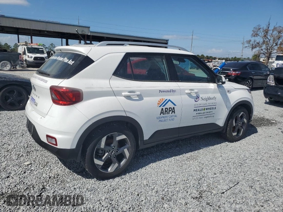 2024 Hyundai Venue SEL with VIN KMHRC8A39RU285336, listed as a Copart auction lot 45904065 with Not provided miles and Salvage title. Bid and sale history available at DreamBid. Image 3.