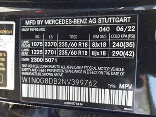 2022 Mercedes-Benz GLC 300 with VIN W1N0G8DB2NV399762, listed as a IAAI auction lot 42311304 with 20,421 mi miles and . Bid and sale history available at DreamBid. Image 9.