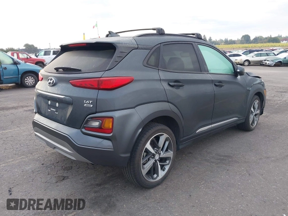 2020 Hyundai Kona Limited with VIN KM8K3CA54LU408862, listed as a IAAI auction lot 40573449 with 34,875 mi miles. Bid and sale history available at carsss.com. Image 4.