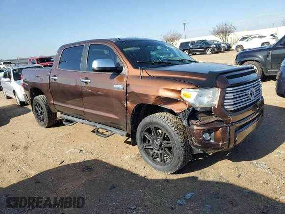 2016 Toyota Tundra 4WD Truck Platinum with VIN 5TFAW5F17GX518494, listed as a Copart auction lot 83022424 with 0 mi miles and Salvage Title. Bid and sale history available at carsss.com. Image 4.