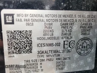 2019 GMC Terrain SLE z VIN 3GKALTEX6KL183367, wystawiony jako Copart lot #60994875 z przebiegiem 253 900 mil mil oraz Szkoda całkowita • Salvage title. Historia ofert i sprzedaży dostępna na DreamBid. Obrazek 13.