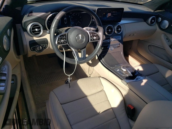 2020 Mercedes-Benz C 300 with VIN WDDWK8EB8LF947825, listed as a Copart auction lot 57127735 with 11,963 mi miles and Salvage title. Bid and sale history available at DreamBid. Image 8.