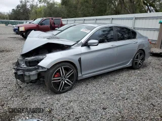 2016 Honda Accord Sport с VIN 1HGCR2F54GA176816, выставлен на аукционе Copart как лот 48582385 с пробегом Не указан миль и Списание • Salvage title. История ставок и продаж доступна на DreamBid. Изображение 1.