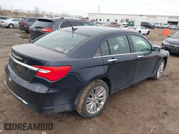 2012 Chrysler 200 Limited with VIN 1C3CCBCB3CN159958, listed as a IAAI auction lot 41811994 with 137,942 mi miles. Bid and sale history available at carsss.com. Image 4.