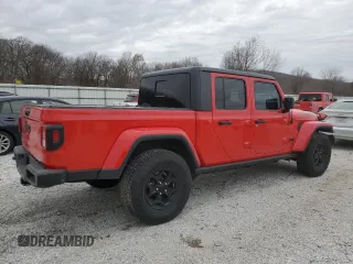 2022 Jeep Gladiator Texas Trail with VIN 1C6HJTAG9NL170836, listed as a Copart auction lot 43064695 with 46,176 mi miles and Salvage Title. Bid and sale history available at carsss.com. Image 3.