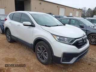 2020 Honda CR-V EX with VIN 2HKRW1H50LH405472, listed as a IAAI auction lot 41502184 with 53,102 mi miles. Bid and sale history available at carsss.com. Image 1.