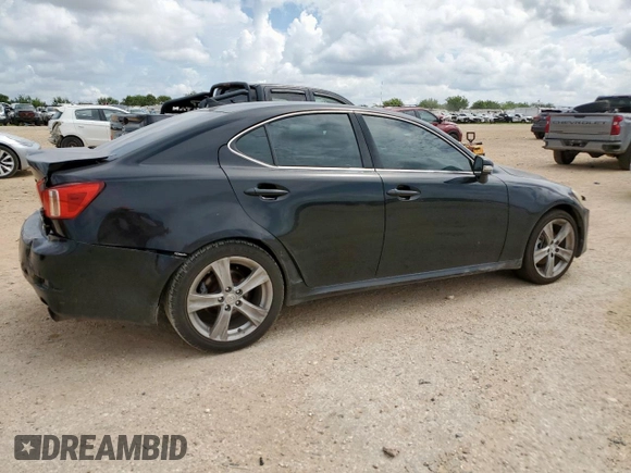 2012 Lexus IS 250 with VIN JTHBF5C26C5166479, listed as a Copart auction lot 62152895 with 183,147 mi miles and Salvage title. Bid and sale history available at DreamBid. Image 3.
