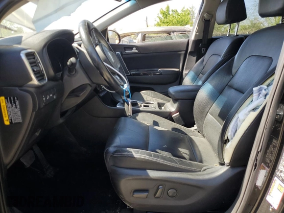 2021 Kia Sportage EX with VIN KNDPNCAC9M7936755, listed as a Copart auction lot 53895995 with 38,386 mi miles and Salvage title. Bid and sale history available at DreamBid. Image 7.