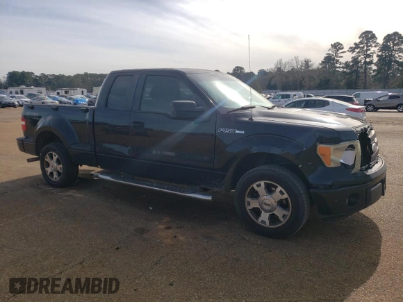 2009 Ford F-150 STX with VIN 1FTRX02W89KA76765, listed as a Copart auction lot 86689504 with 383,653 mi miles and Salvage Title. Bid and sale history available at carsss.com. Image 4.