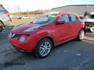 2015 Nissan Juke SV with VIN JN8AF5MR4FT505513, listed as a Copart auction lot 42728665 with 76,343 mi miles and Salvage Title. Bid and sale history available at carsss.com. Image 1.