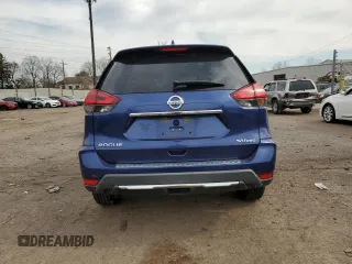 2017 Nissan Rogue SV with VIN KNMAT2MV2HP611891, listed as a Copart auction lot 49601005 with 64,505 mi miles and Salvage Title. Bid and sale history available at carsss.com. Image 6.