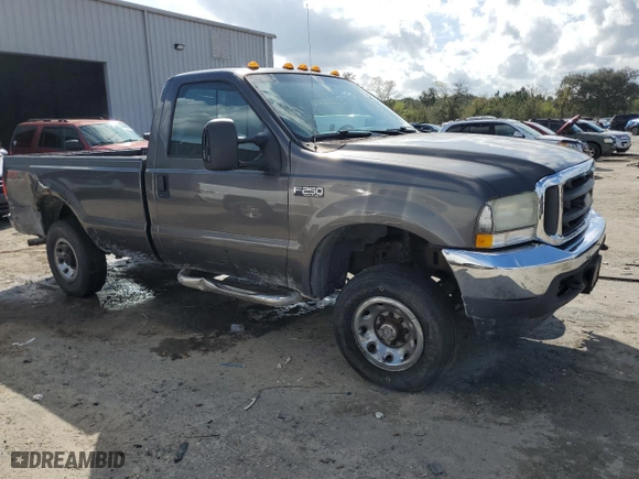 2004 Ford Super Duty F-250 XL with VIN 1FTNF21L34EB19064, listed as a Copart auction lot 45322844 with 222,794 mi miles and Salvage Title. Bid and sale history available at carsss.com. Image 4.