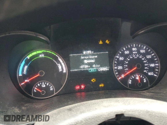 2020 Kia Optima Hybrid EX with VIN KNAGU4LE0L5041685, listed as a Copart auction lot 76353634 with 129,485 mi miles and Salvage Title. Bid and sale history available at carsss.com. Image 9.