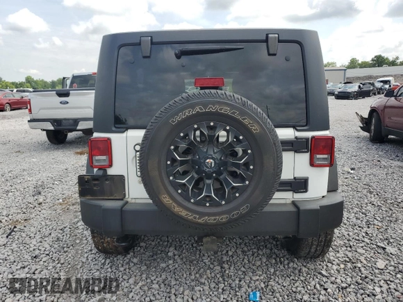 2018 Jeep Wrangler Unlimited Sport S with VIN 1C4HJWDG7JL925191, listed as a Copart auction lot 60203105 with Not provided miles and Salvage title. Bid and sale history available at DreamBid. Image 6.