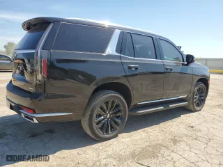 2023 Cadillac Escalade 4WD Premium Luxury with VIN 1GYS4BKL7PR487889, listed as a Copart auction lot 59027264 with 10,755 mi miles and Salvage Title. Bid and sale history available at carsss.com. Image 3.