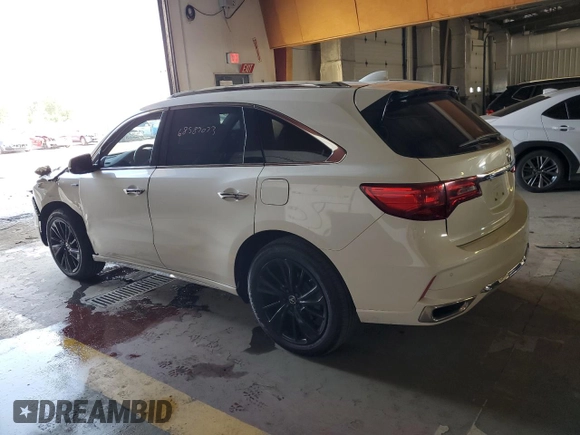 2017 Acura MDX Sport Hybrid w/Advance Pkg with VIN 5FRYD7H7XHB000634, listed as a Copart auction lot 68589073 with 86,086 mi miles. Bid and sale history available at carsss.com. Image 2.
