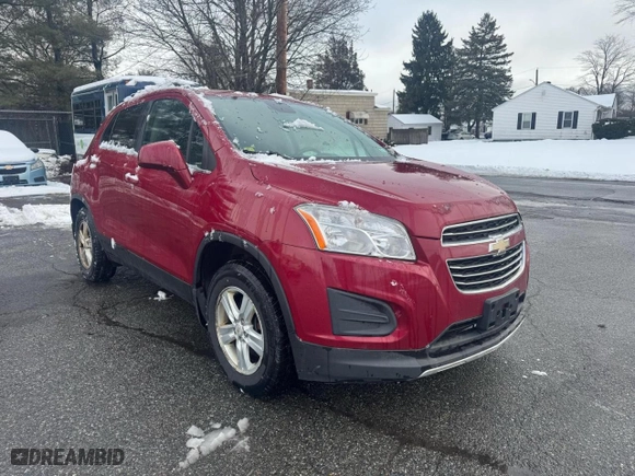 2015 Chevrolet Trax LT with VIN KL7CJRSB7FB112365, listed as a Copart auction lot 50519385 with 191,182 mi miles and Clean Title. Bid and sale history available at carsss.com. Image 1.