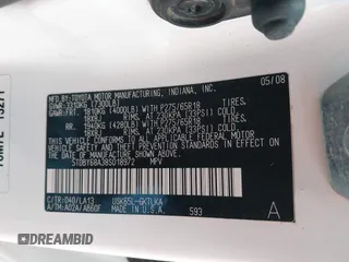 2008 Toyota Sequoia Limited with VIN 5TDBY68A38S018972, listed as a IAAI auction lot 42076036 with 208,053 mi miles and . Bid and sale history available at DreamBid. Image 9.