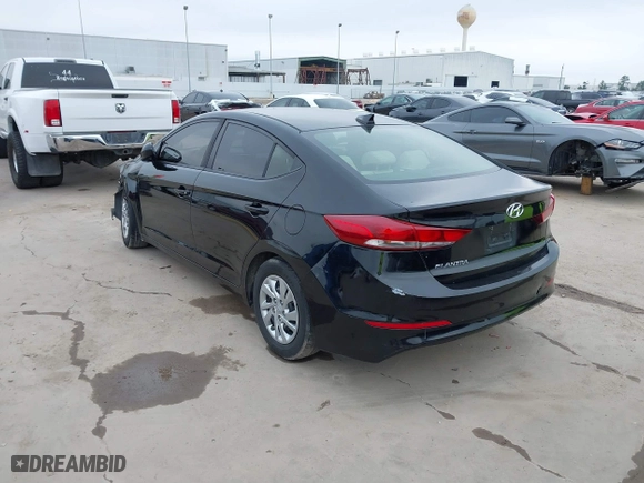2017 Hyundai Elantra SE with VIN KMHD74LF6HU340225, listed as a IAAI auction lot 41576599 with 102,211 mi miles. Bid and sale history available at carsss.com. Image 3.