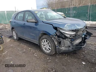 2024 Chevrolet Equinox LS z VIN 3GNAXSEG0RL265865, wystawiony jako IAAI lot #41443959 z przebiegiem 17 236 mil mil oraz . Historia ofert i sprzedaży dostępna na DreamBid. Obrazek 1.