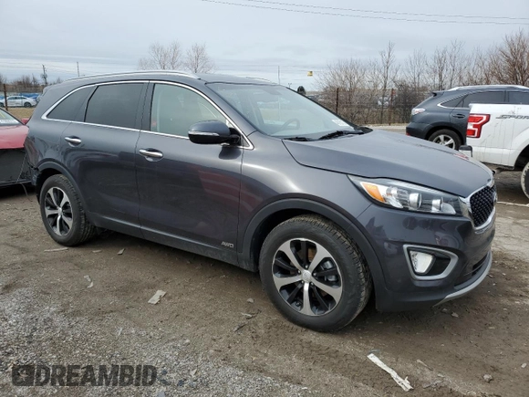 2016 Kia Sorento EX with VIN 5XYPHDA12GG023242, listed as a Copart auction lot 48183135 with 133,946 mi miles and Salvage Title. Bid and sale history available at carsss.com. Image 4.