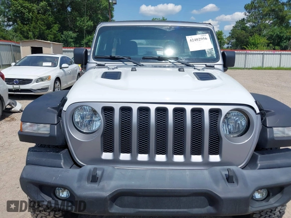 2020 Jeep Wrangler Unlimited Sport with VIN 1C4HJXDN6LW181802, listed as a IAAI auction lot 42402956 with 65,053 mi miles and . Bid and sale history available at DreamBid. Image 10.
