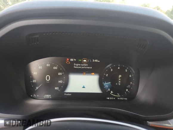 2019 Volvo XC60 Momentum with VIN YV4A22RK4K1371607, listed as a Copart auction lot 74207784 with 104,833 mi miles and Salvage title. Bid and sale history available at DreamBid. Image 9.