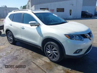 2016 Nissan Rogue SL with VIN 5N1AT2MT9GC880700, listed as a IAAI auction lot 41783216 with 84,908 mi miles. Bid and sale history available at carsss.com. Image 1.