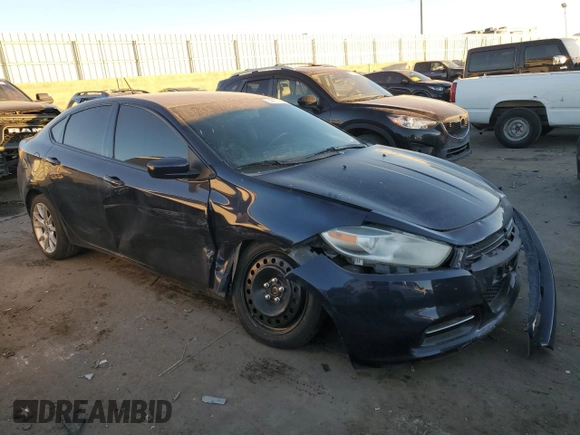 2013 Dodge Dart Rallye with VIN 1C3CDFBA6DD185314, listed as a Copart auction lot 84427184 with 0 mi miles and Salvage Title. Bid and sale history available at carsss.com. Image 4.
