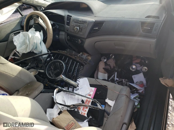 2012 Honda Civic Cpe EX with VIN 2HGFG3B8XCH523490, listed as a Copart auction lot 46526735 with 0 mi miles and Salvage Title. Bid and sale history available at carsss.com. Image 8.