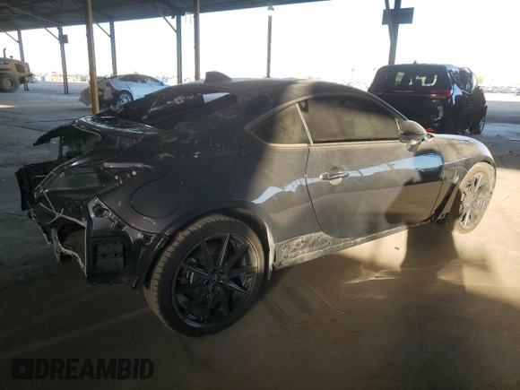 2023 Toyota GR86 Premium with VIN JF1ZNBE11P9758981, listed as a Copart auction lot 74283094 with 16,575 mi miles and Salvage Title. Bid and sale history available at carsss.com. Image 3.