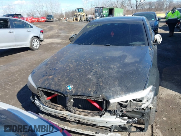 2019 BMW 5 Series 540i xDrive with VIN WBAJE7C54KWD55100, listed as a IAAI auction lot 41476251 with 74,733 mi miles and . Bid and sale history available at carsss.com. Image 12.