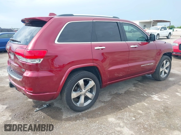 2015 Jeep Grand Cherokee Overland z VIN 1C4RJFCT1FC198611, wystawiony jako IAAI lot #42427311 z przebiegiem 116 140 mil mil oraz . Historia ofert i sprzedaży dostępna na DreamBid. Obrazek 4.