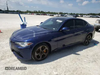 2018 Alfa Romeo Giulia Ti Sport with VIN ZARFAEEN8J7573686, listed as a Copart auction lot 47993333 with 47,968 mi miles. Bid and sale history available at carsss.com. Image 1.