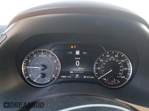 2021 Nissan Armada Platinum with VIN JN8AY2DB5M9795010, listed as a Copart auction lot 85246394 with 53,892 mi miles and Salvage Title. Bid and sale history available at carsss.com. Image 9.