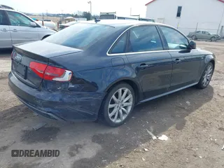 2014 Audi A4 Premium with VIN WAUAFAFL8EN036200, listed as a IAAI auction lot 41644783 with 194,626 mi miles. Bid and sale history available at carsss.com. Image 4.