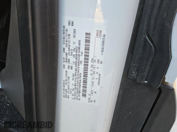 2023 Ford Transit Cargo with VIN 1FTBR1Y86PKA17978, listed as a Copart auction lot 77180324 with 20,173 mi miles and Clean Title. Bid and sale history available at DreamBid. Image 14.