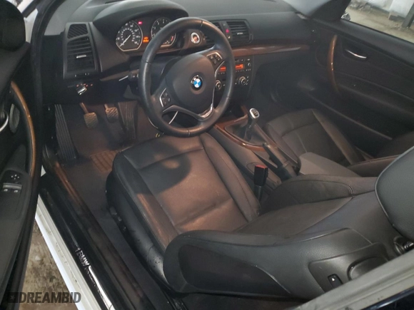 2012 BMW 1 Series 128i with VIN WBAUP7C52CVM55188, listed as a Copart auction lot 85242744 with 62,598 mi miles and Salvage Title. Bid and sale history available at carsss.com. Image 8.