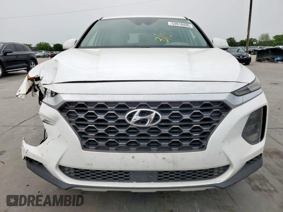2020 Hyundai Santa Fe SE with VIN 5NMS2CAD1LH157689, listed as a Copart auction lot 53910495 with 73,011 mi miles and Clean Title. Bid and sale history available at carsss.com. Image 5.