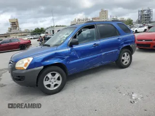 2007 Kia Sportage LX with VIN KNDJF724577311954, listed as a Copart auction lot 51425575 with 181,430 mi miles and Salvage Title. Bid and sale history available at carsss.com. Image 1.