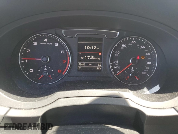 2017 Audi Q3 Premium Plus with VIN WA1HCCFS1HR017234, listed as a Copart auction lot 47053405 with 76,440 mi miles and Salvage title. Bid and sale history available at DreamBid. Image 9.
