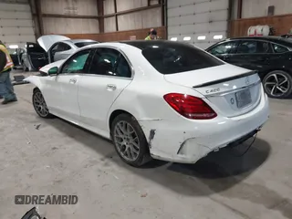 2015 Mercedes-Benz C-Class C 400 with VIN 55SWF6GB7FU035307, listed as a IAAI auction lot 41546482 with 165,945 mi miles. Bid and sale history available at carsss.com. Image 3.