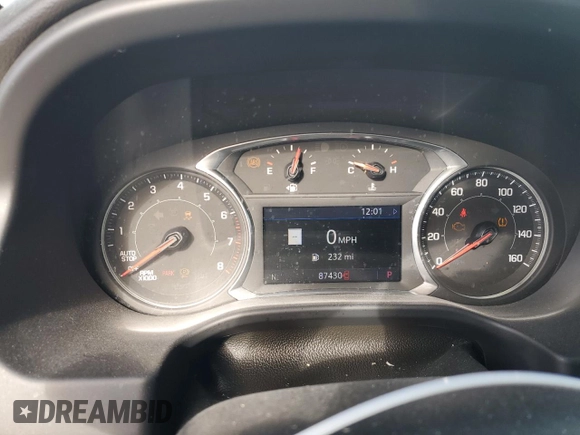 2020 GMC Acadia SLT with VIN 1GKKNML45LZ168723, listed as a Copart auction lot 44224705 with 87,430 mi miles and Salvage Title. Bid and sale history available at DreamBid. Image 9.