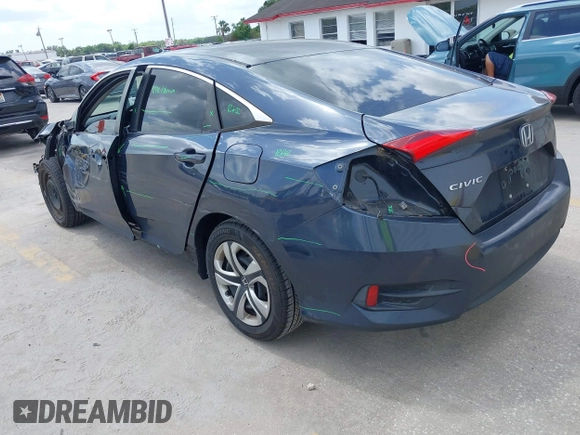 2018 Honda Civic Sedan LX with VIN 19XFC2F59JE010177, listed as a IAAI auction lot 42009728 with 91,404 mi miles. Bid and sale history available at carsss.com. Image 3.