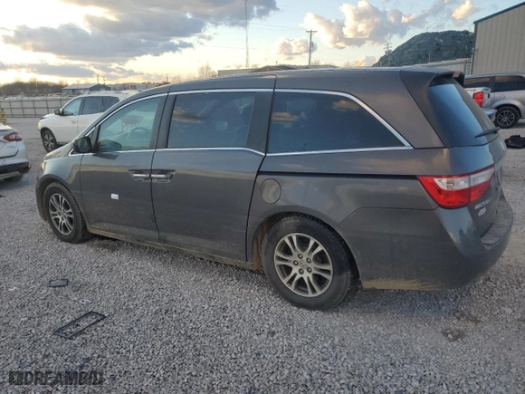 2013 Honda Odyssey EX-L with VIN 5FNRL5H61DB088519, listed as a Copart auction lot 46987625 with 190,882 mi miles and Salvage Title. Bid and sale history available at carsss.com. Image 2.