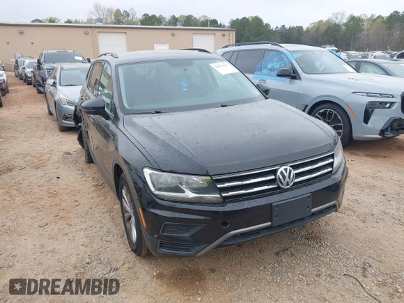 2018 Volkswagen Tiguan S with VIN 3VV0B7AX4JM098495, listed as a IAAI auction lot 41937757 with 179,168 mi miles and . Bid and sale history available at DreamBid. Image 1.