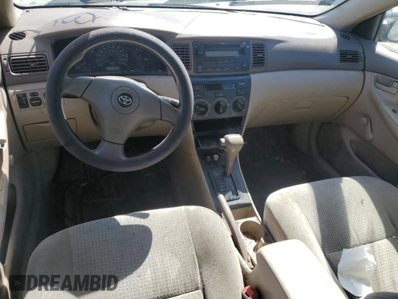 2007 Toyota Corolla CE with VIN 2T1BR32E17C847361, listed as a Copart auction lot 54926865 with 272,448 mi miles and Clean Title. Bid and sale history available at DreamBid. Image 8.